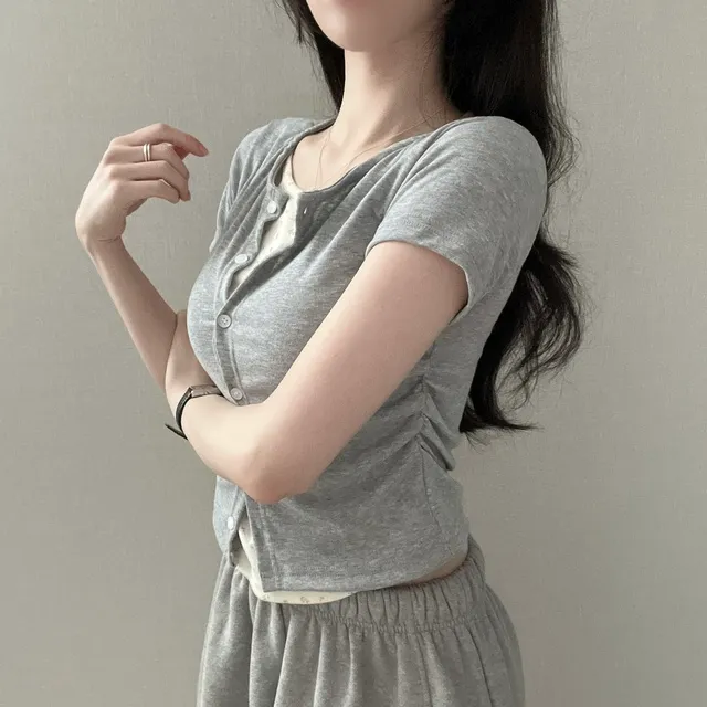 [ 일체형/플라워패턴🌷] 밍디 플라워 레이어드 옆셔링 가디건 (3col) 상세 이미지 11