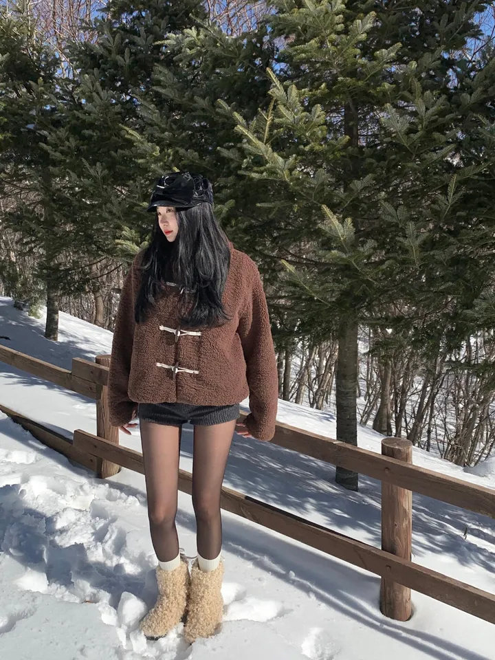 [오늘출발/주문폭주] 폴 앙고라 마이크로팬츠 숏팬츠 핫팬츠 니트바지 겨울신상 겨울재진행 (2color) 상세 이미지 52