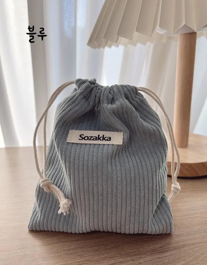 코듀로이 복조리 파우치 상세 이미지 8