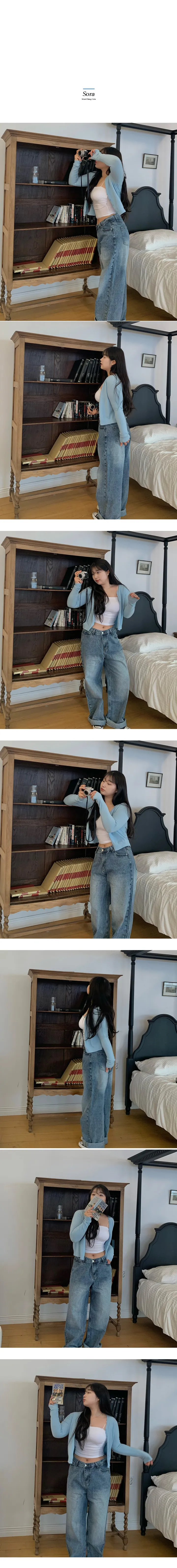 [봄신상🌸/쫀쫀스판/보들보들] 러스 소프트 브이넥 니트 가디건 상세 이미지 11