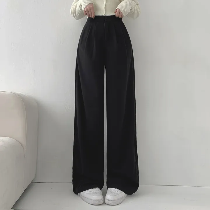 [3가지기장/-2XL/히든밴딩] 리스 핀턱 와이드핏 롱 밴딩 슬랙스 1color 상세 이미지 7