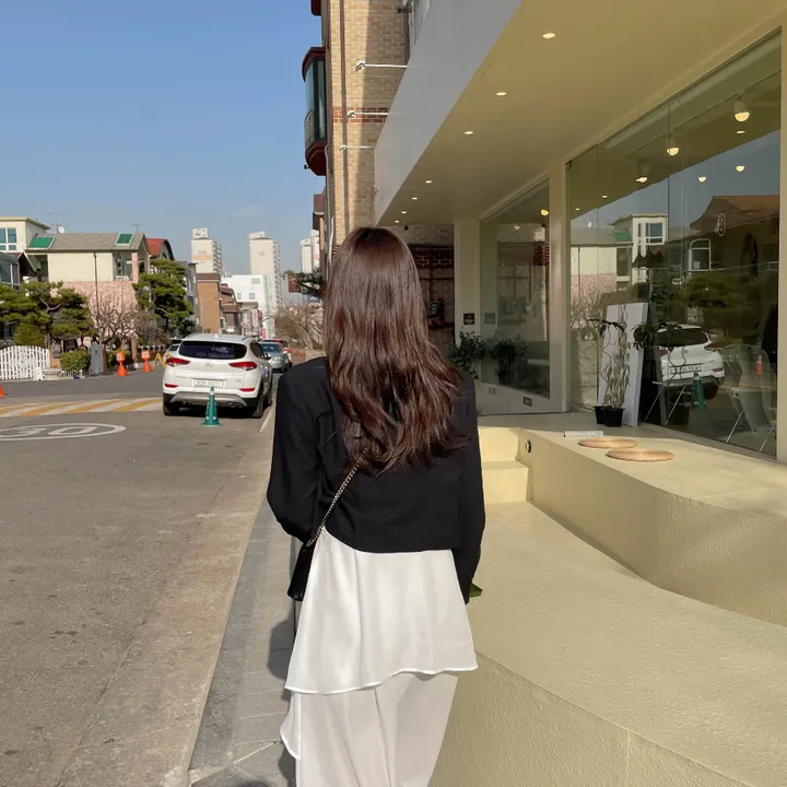 [깔끔핏] 봄 베이직 크롭 자켓 상세 이미지 17