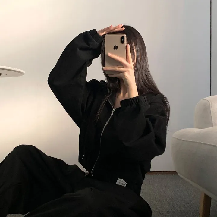 [얼굴소멸/핏잡혀있는] 루니 코튼 루즈핏 후드 집업 점퍼  크롭 후드 자켓 상세 이미지 30