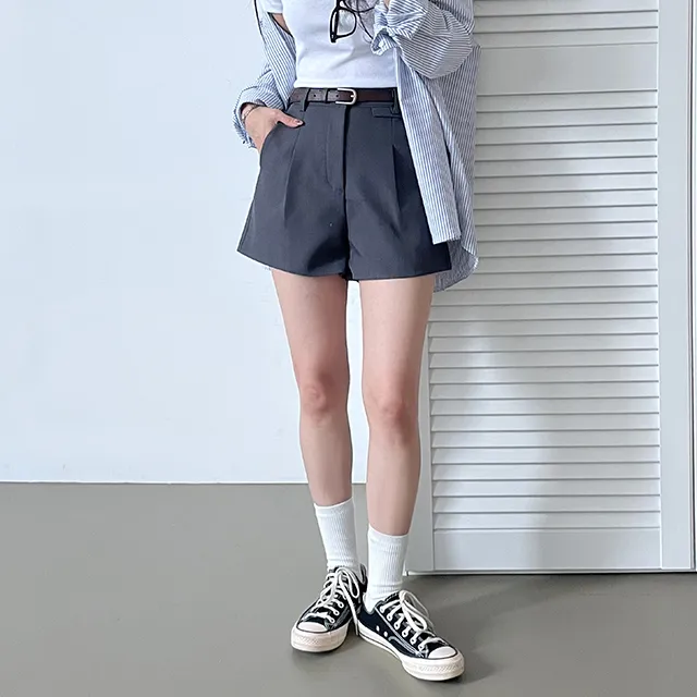 [S,M,L/벨트SET!] *봄신상 핏정석 데일리 숏팬츠 슬랙스 3color 상세 이미지 26