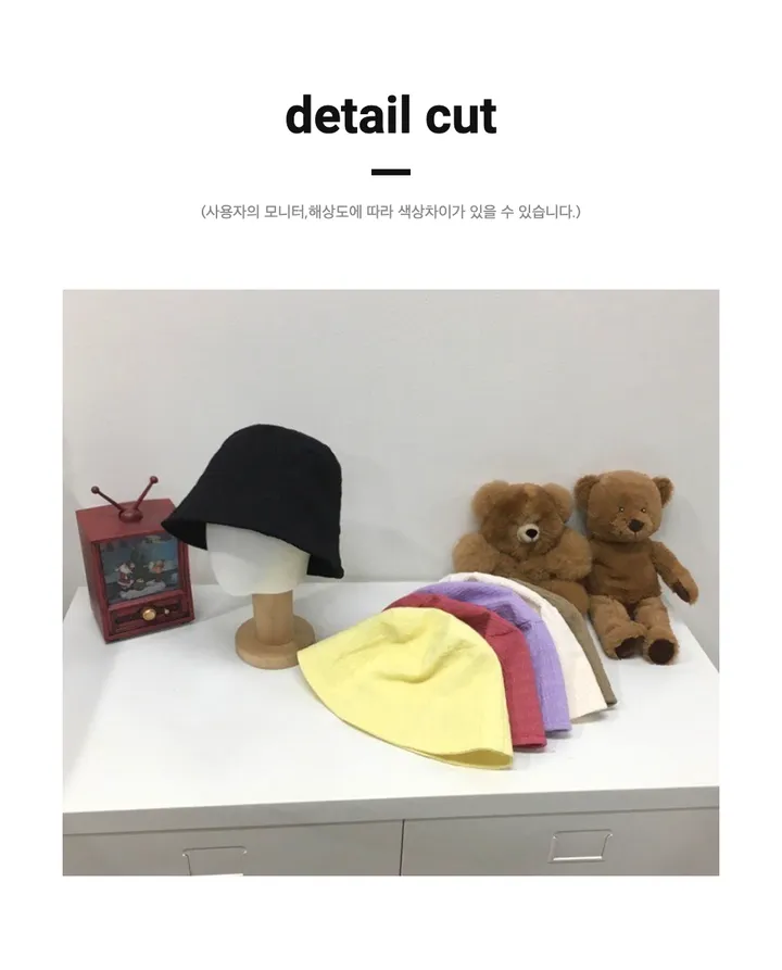 [추가할인/당일출고] 보라빛 주름 벙거지 - 고퀄리티 빅사이즈 연예인핏 데일리 봄 여름 가을 신상 버킷햇 여자 상세 이미지 35