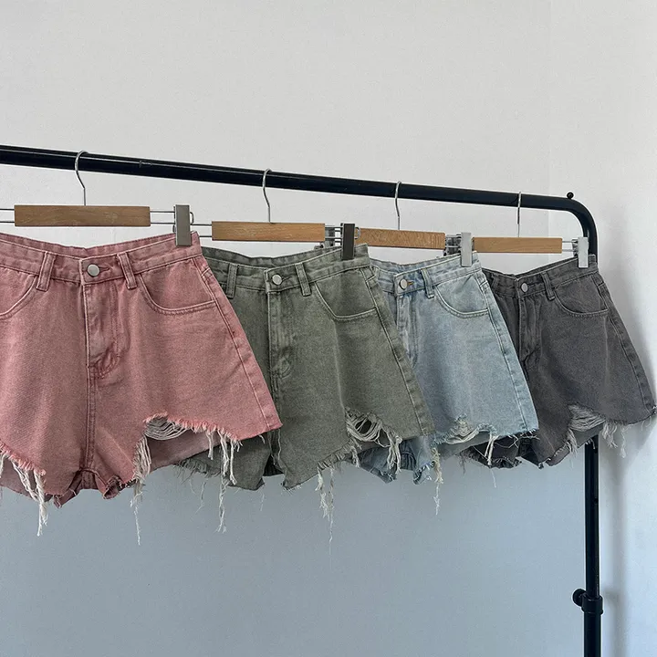[데일리/꾸안꾸] 여름 필수템, 퓨어 워싱 데미지 데님 숏팬츠 상세 이미지 41