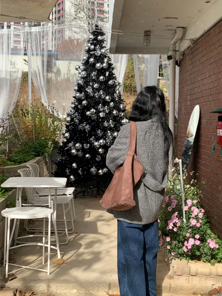 멜드 터틀넥 하프 더블 코트 상세 이미지 17