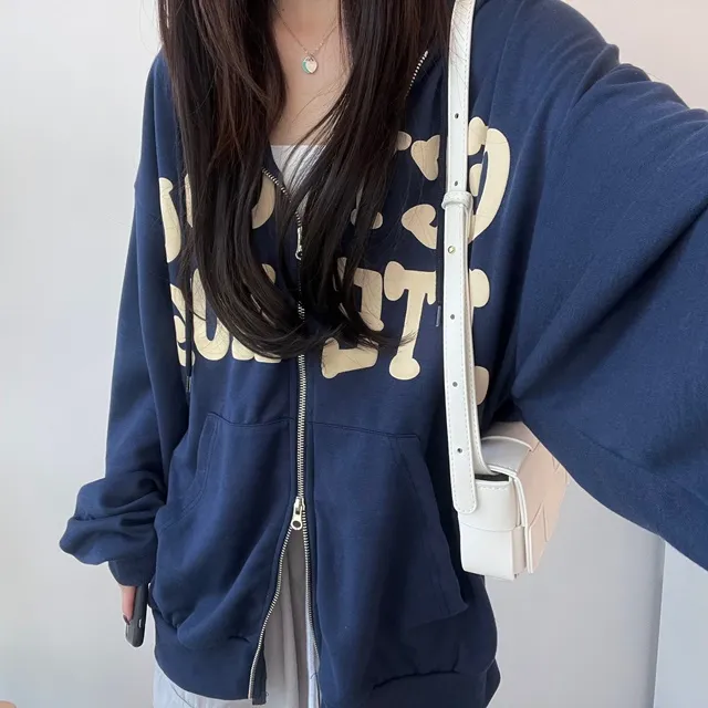 [기모ver.추가/특가할인중] 교복템강추 보호본능핏~  데일리 캐주얼 투웨이 발포 레터링 후드집업 상세 이미지 20