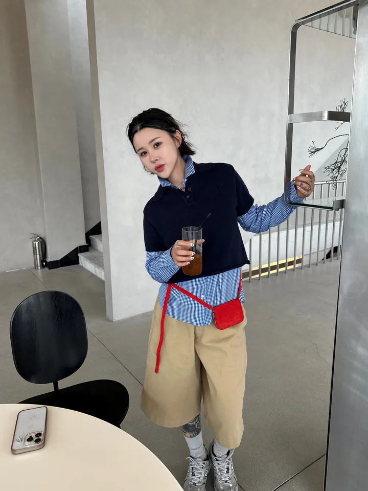 [UNISEX] 패치 워크 버뮤다 하프 팬츠 (4color) 상세 이미지 29