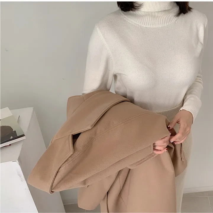 [44-120] [3만장 돌파♥] 깔끔한매력 벨트 롱 코트 (누빔안감) 상세 이미지 112