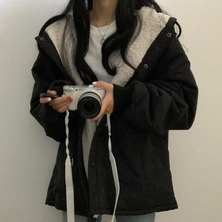 [ 겨울까지 ] 안감 양털 왕따뜻 야상 점퍼 상세 이미지 16