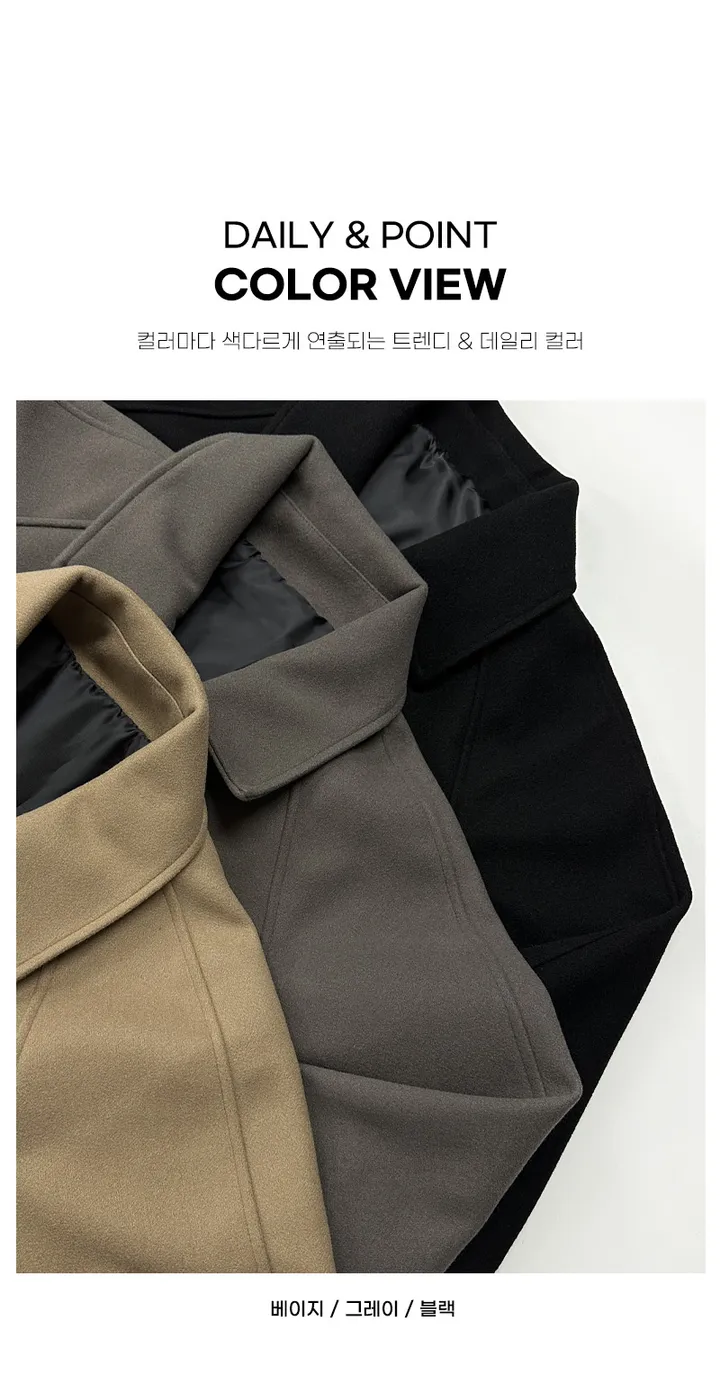 남자 빅스 오버핏 겨울 나그랑 발마칸 울 코트 상세 이미지 6
