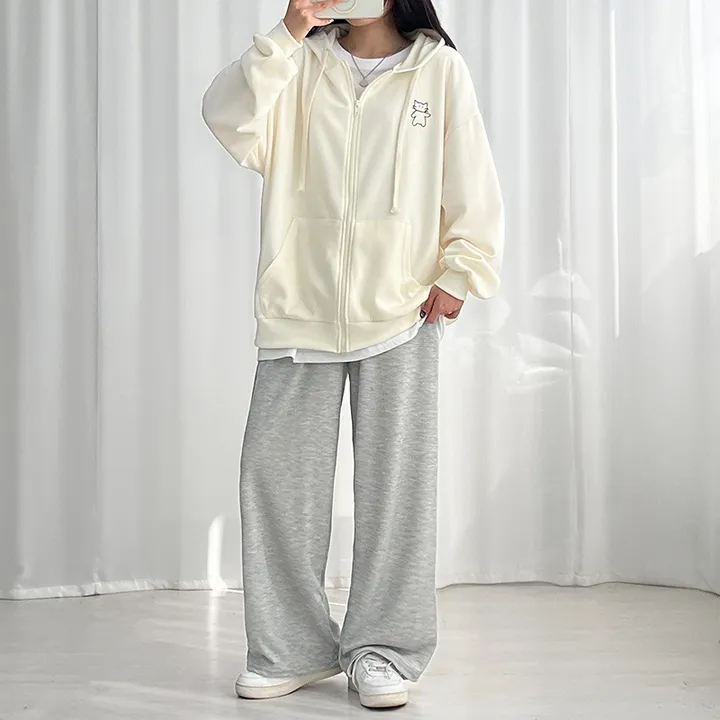 냥냥이 백레터링 오버핏 후드집업 ✔️후드집업 후드 집업 오버핏후드집업 캐릭터 뒷나염 교복후드집업 학생후드집업 빅사이즈 상세 이미지 9